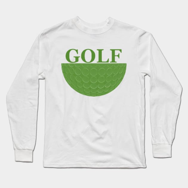 Golf Ball Long Sleeve T-Shirt by Moses77